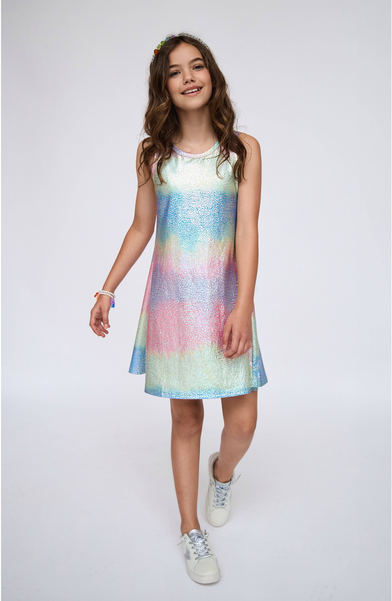 Lola + The Boys Metallic Ombre Tank Dress, Alternate, color, 