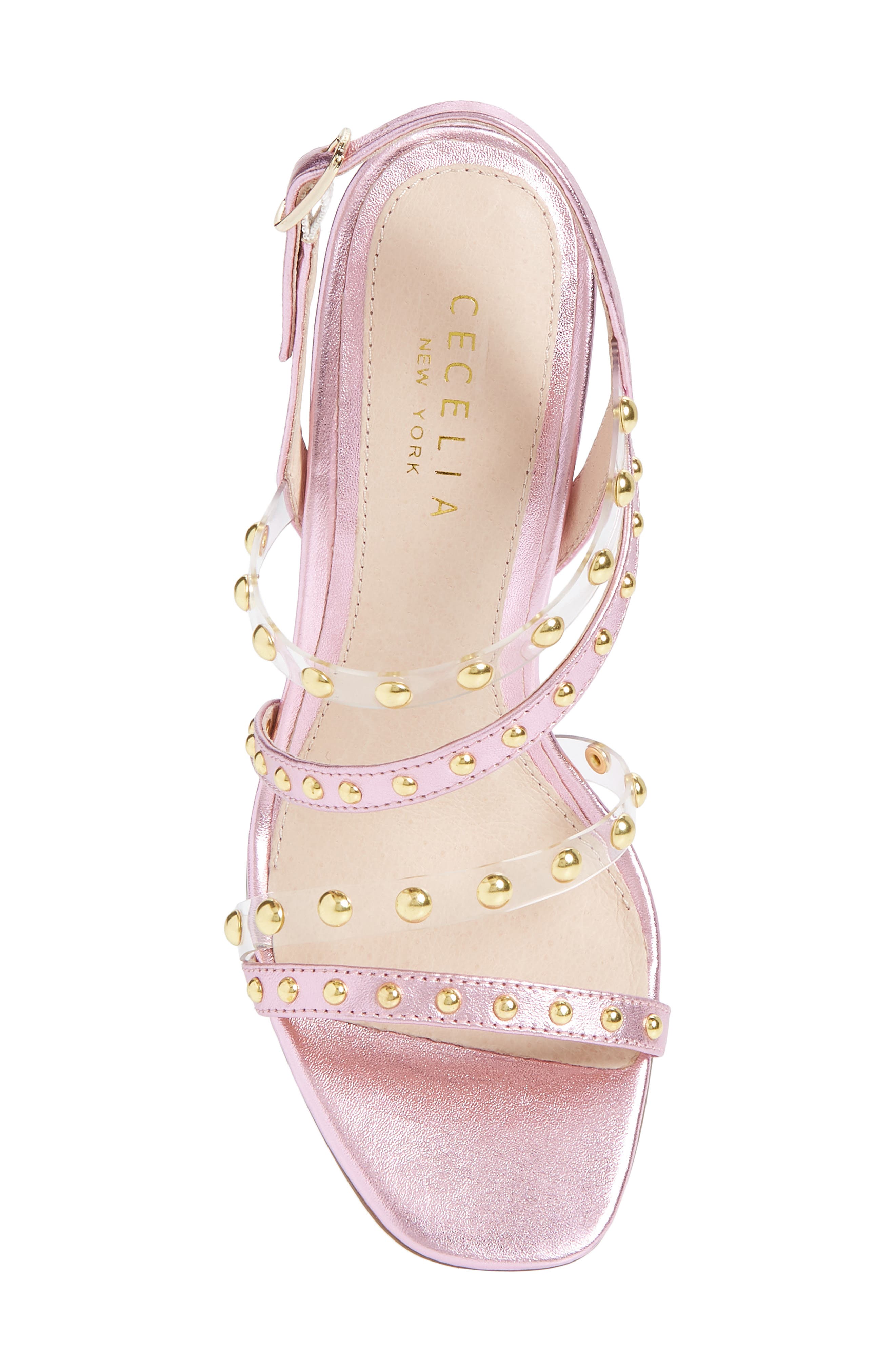 Vanessa Studded Sandal, Alternate, color, ICE PINK LEATHER