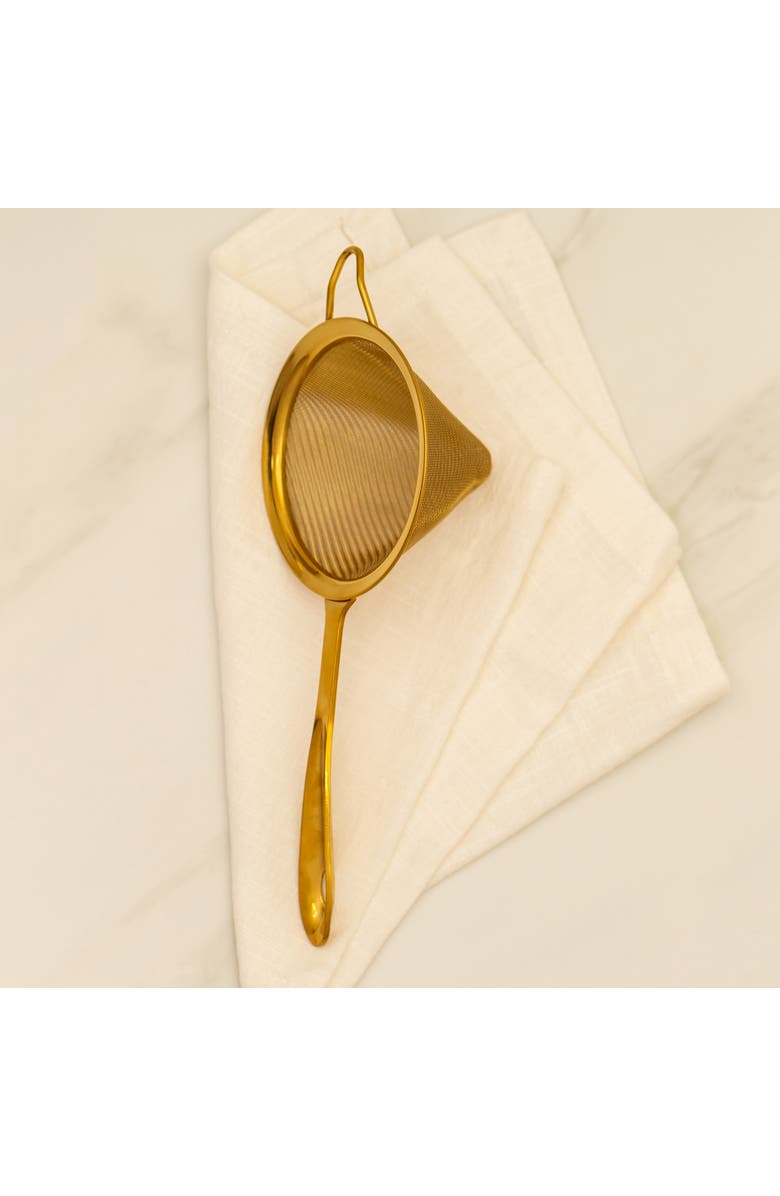 A Bar Above Gold Fine Mesh Strainer, Alternate, color, Gold