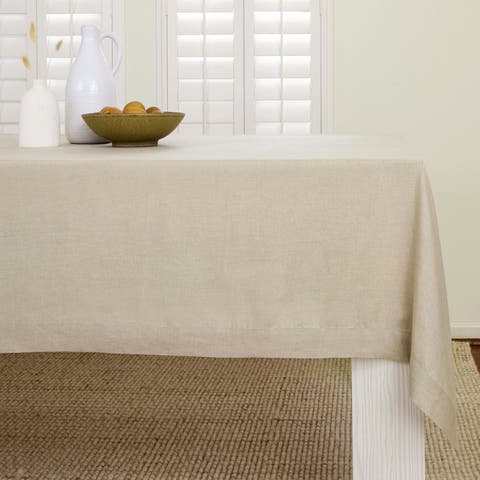 Linen Tablecloth for Dining Table, Holiday and Everyday Table Decor - Fete
