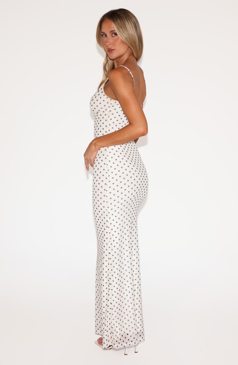 Tiger Mist Julianna Printed Maxi Dress, Alternate, color, Cream Polka Dot