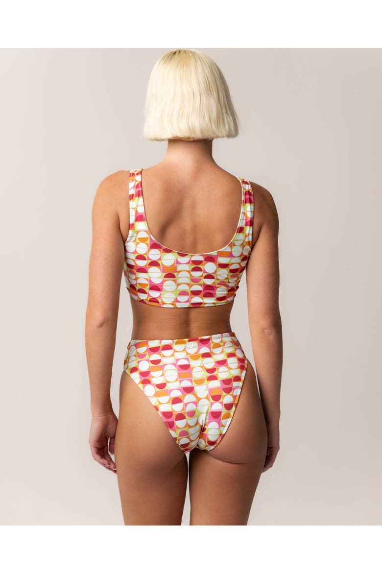 Reversible High Leg Swim Bottom, Alternate, color, Citrus