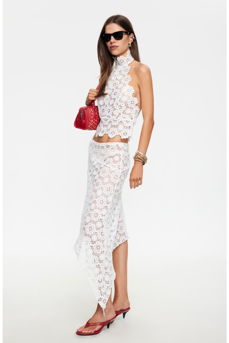 Trophy Lace Halter Top, Alternate, color, PORCELAIN