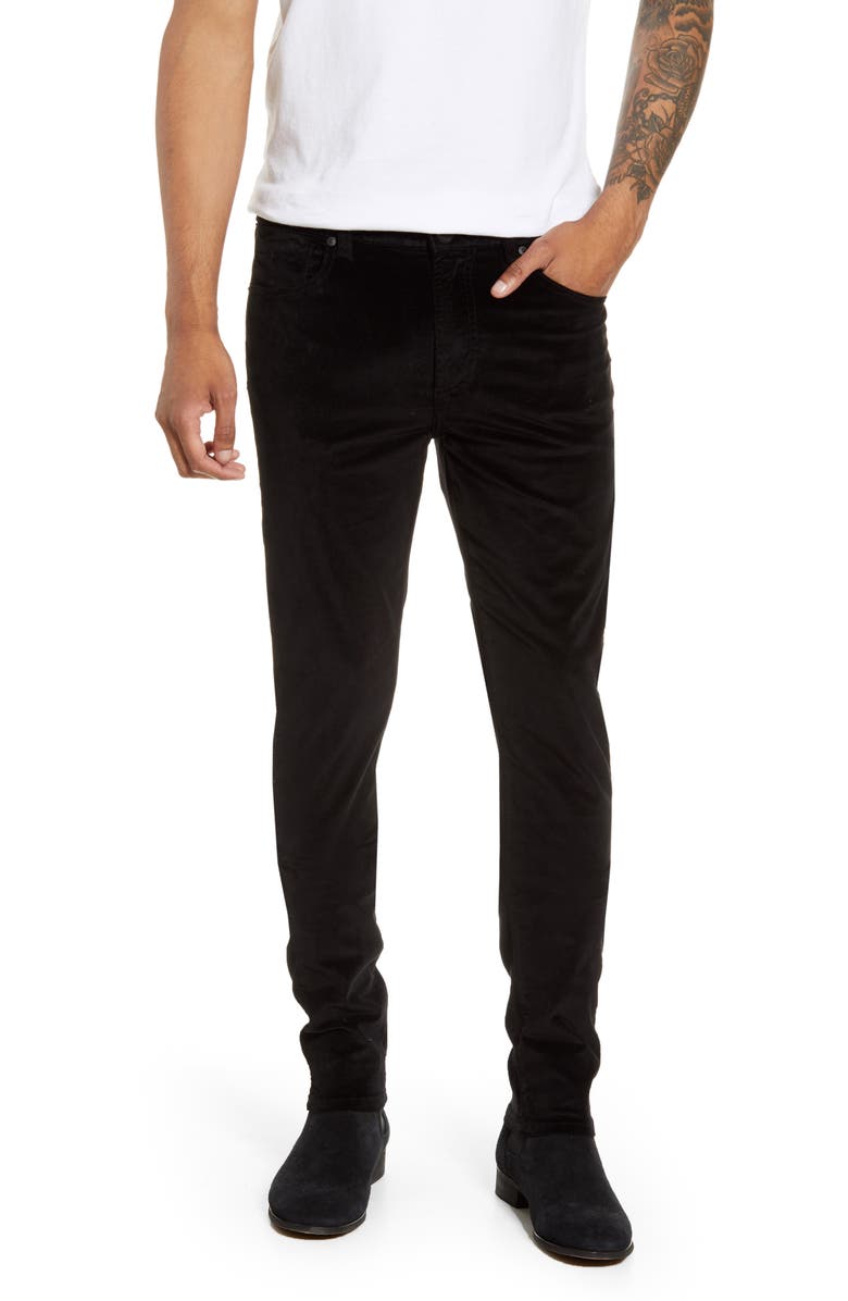 Monfrère Greyson Velveteen Skinny Fit Jeans, Main, color, 