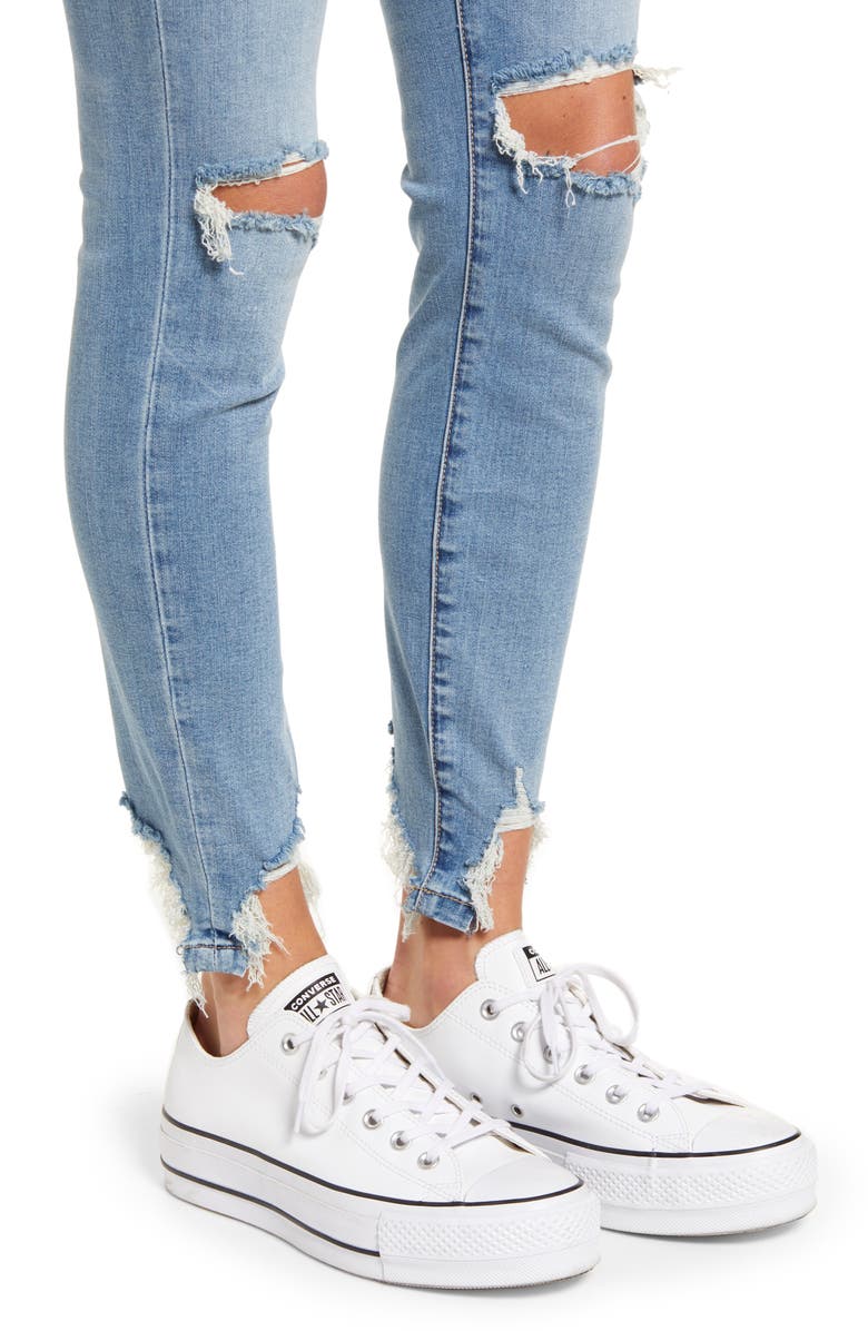 BLANKNYC The Bond Ripped Skinny Jeans, Alternate, color, 