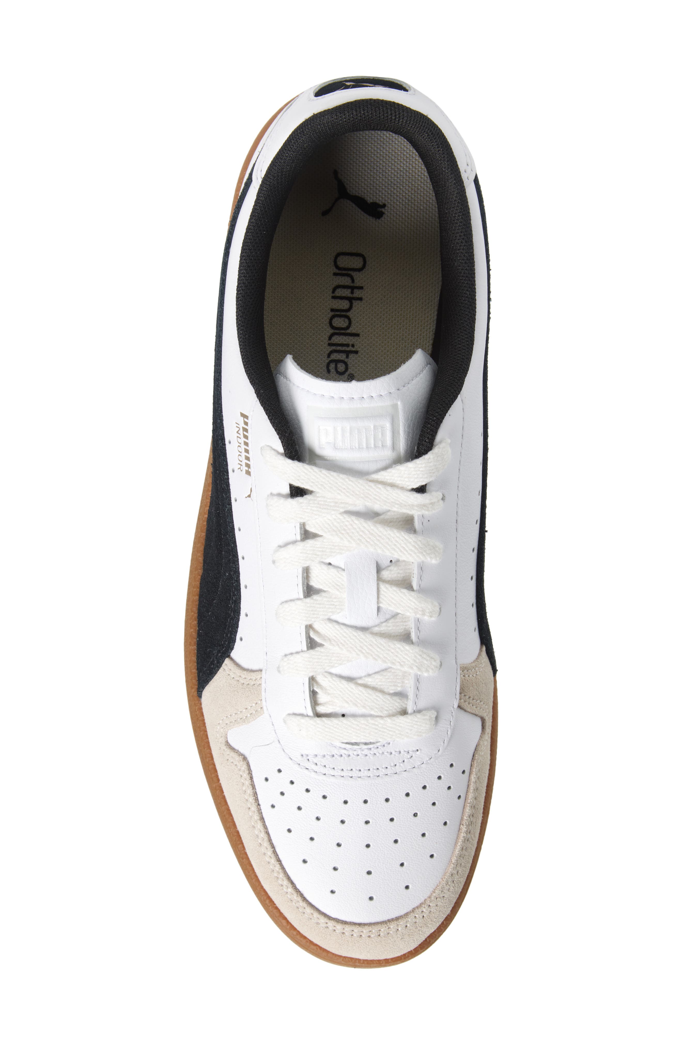 PUMA Indoor Sneaker, Alternate, color, Puma White-Puma Black-Gum