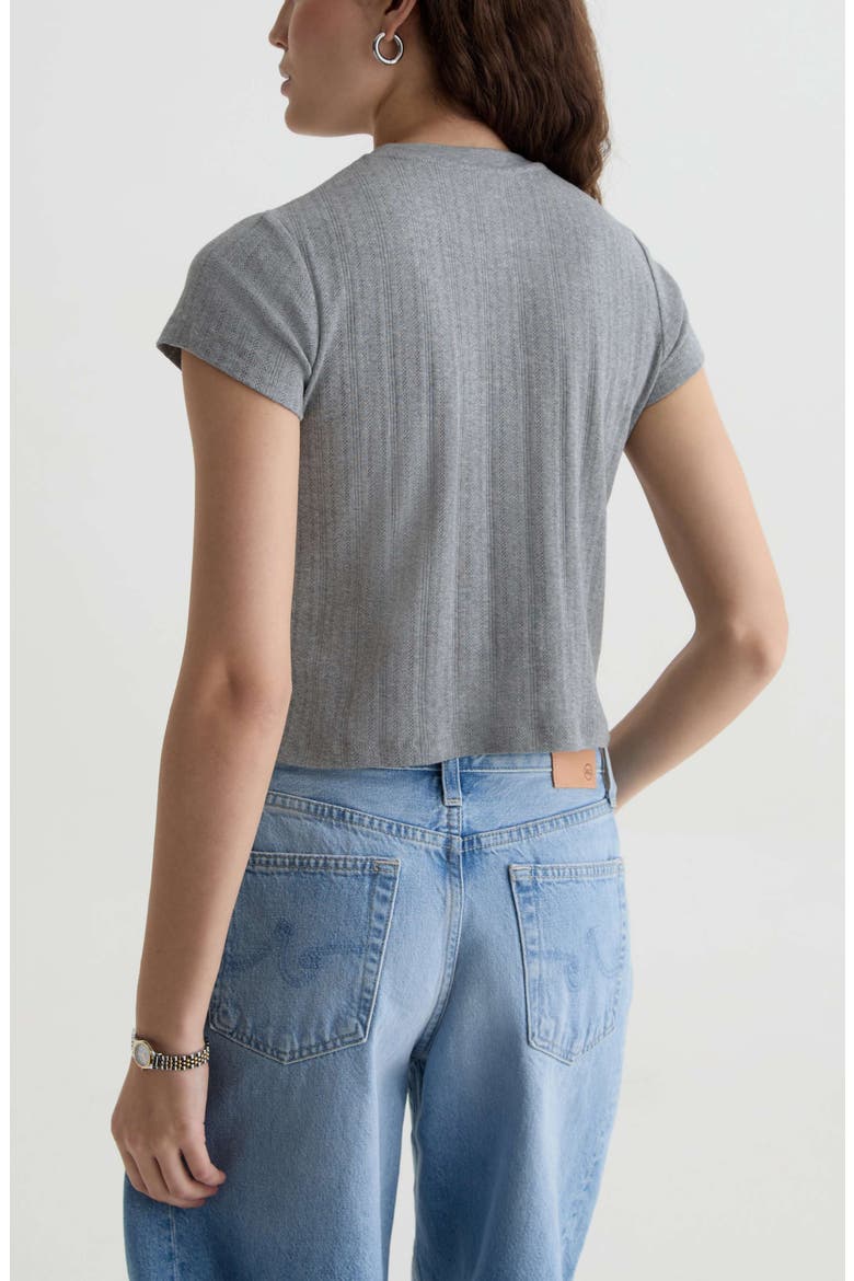 Sadie Crewneck Top, Alternate, color, HEATHER GREY