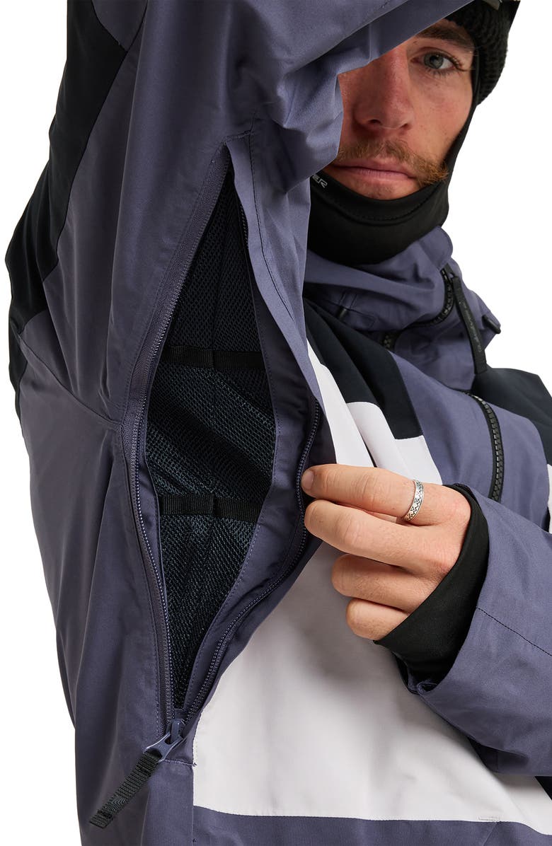 Quiksilver Forever Stretch Gore-Tex<sup>®</sup> Waterproof Ski Jacket, Alternate, color, Graystone