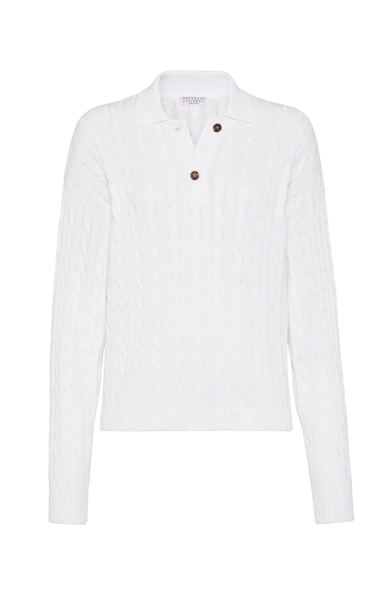 Brunello Cucinelli Dazzling Cables sweater, Main, color, 