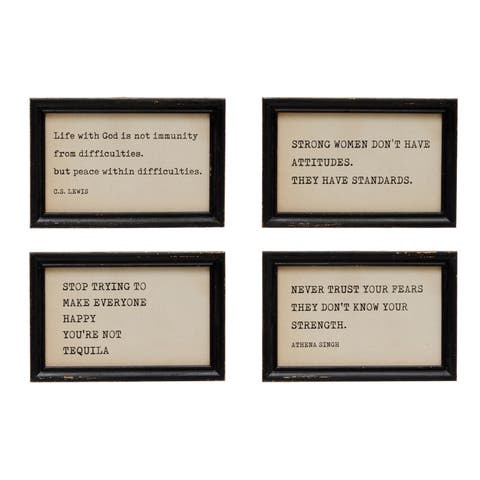 Table Frames with Inspirational Quotes