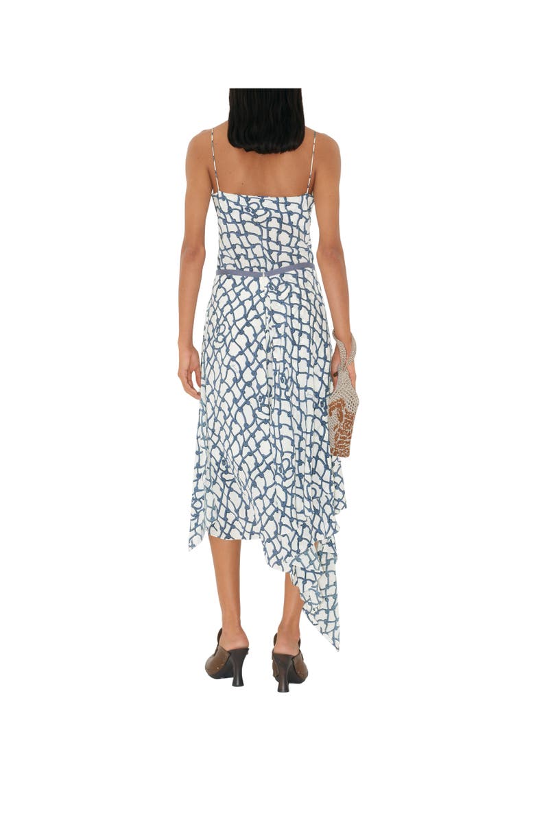 Burberry Knot Silk Skirt, Alternate, color, Pool