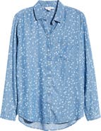 beachlunchlounge Cassie Chambray Button-Up Shirt