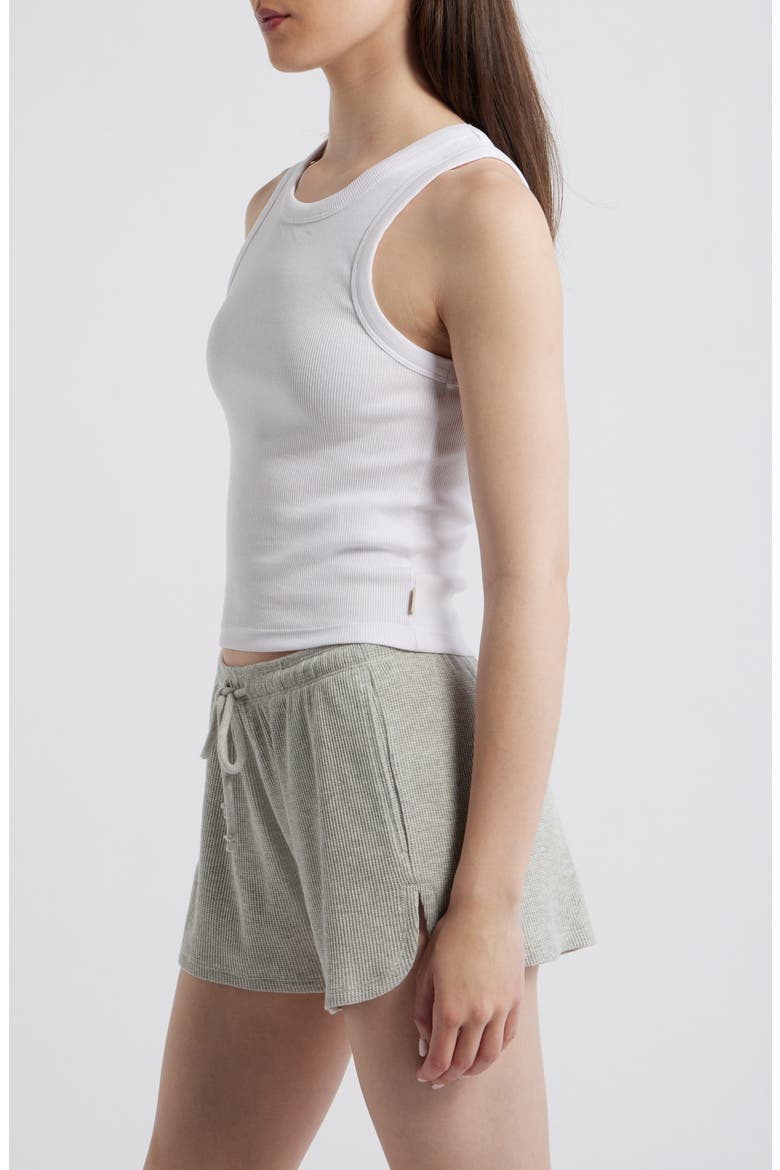 Classic Stretch Cotton Rib Tank, Alternate, color, OPTICAL WHITE