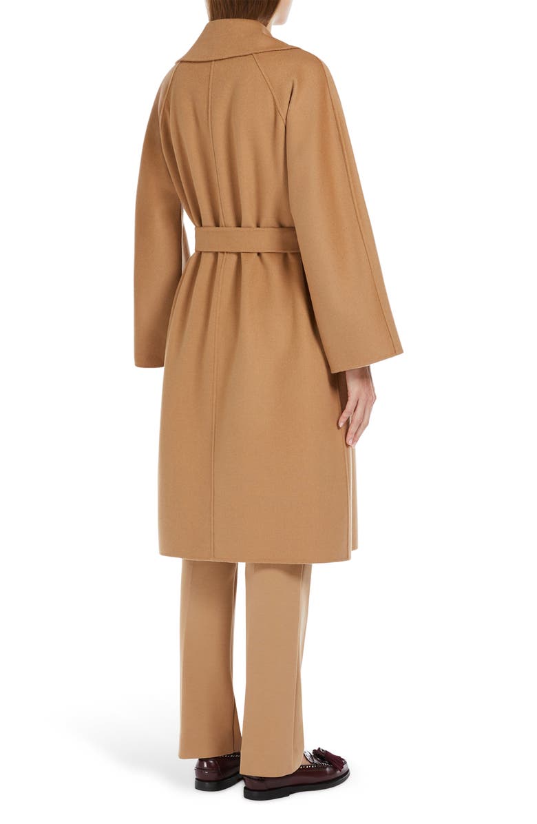 Weekend Max Mara Civada Stretch Wool Wrap Coat, Alternate, color, 