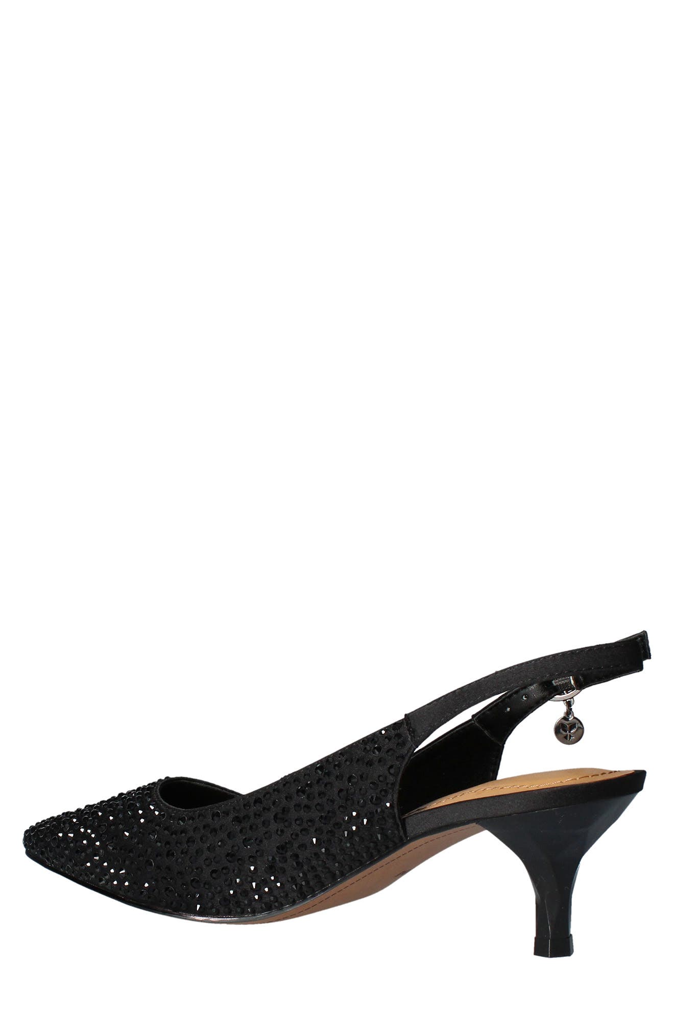 J. Reneé Ferryanne Pointed Toe Slingback Pump, Alternate, color, Black