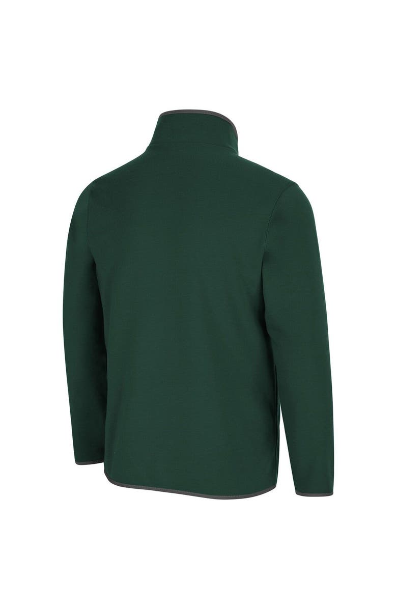 COLOSSEUM Men's Colosseum Green Colorado State Rams Rebound Snap Pullover Jacket, Alternate, color, 