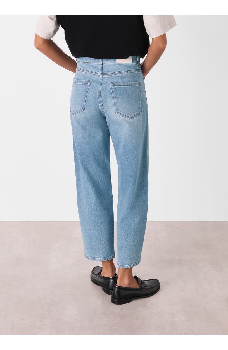 Whistles Stretch Barrel Leg Jean, Alternate, color, Light Wash