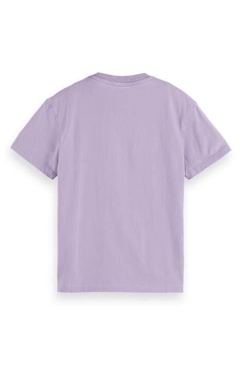 Scotch & Soda Kids' Skate Fit Cotton Graphic T-shirt In Bright Lavende