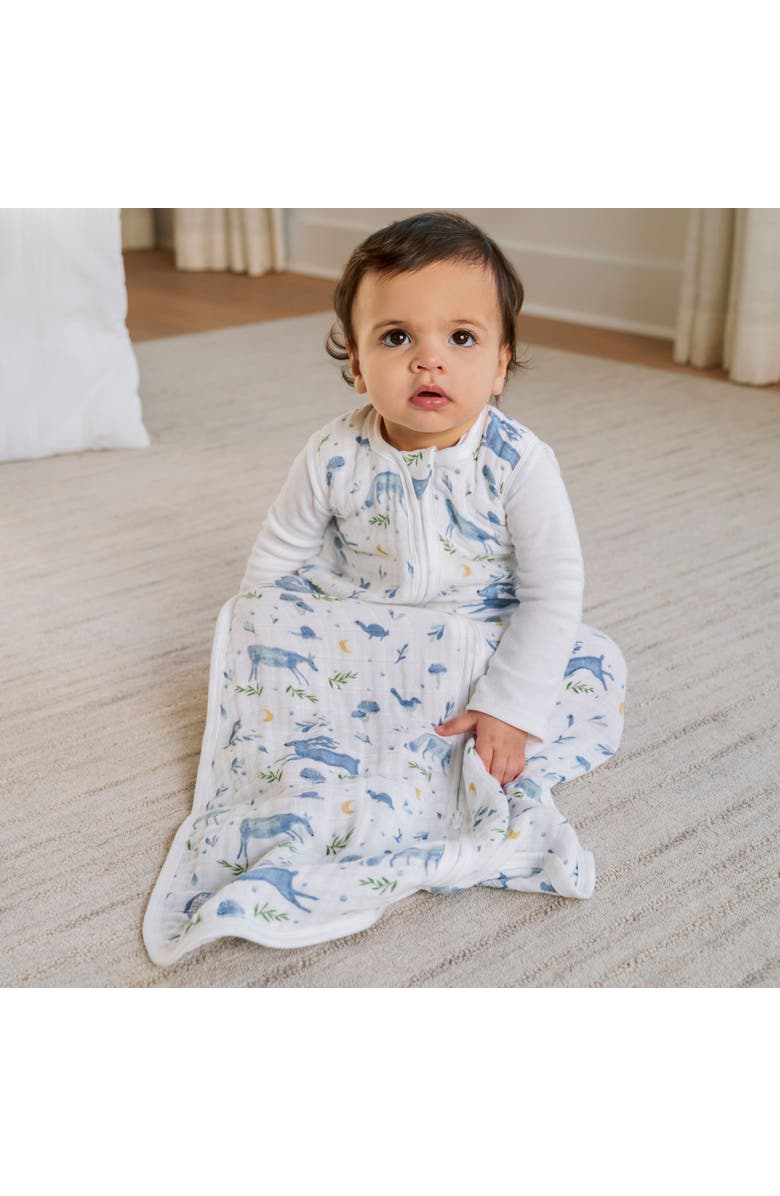 aden + anais Boutique Baby Sleeping Bag, 100% Organic Cotton Muslin, Wearable Swaddle Blanket for Girls & Boys, Breathable & Lightweight, TOG Rating 1.0, Alternate, color, Outdoors