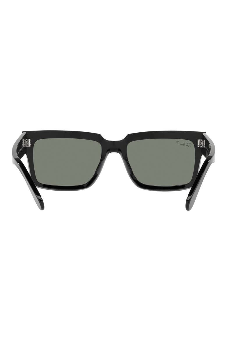 Inverness 54mm Pillow Sunglasses, Alternate, color, BLACK / GREEN