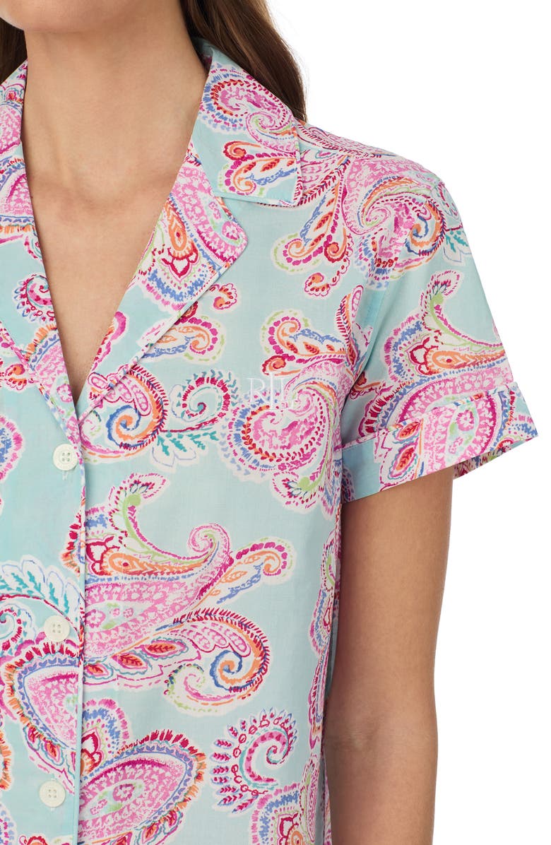 Lauren Ralph Lauren Cotton Blend Boxer Pajamas, Alternate, color, 