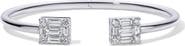 Mindi Mond Clarity Petite Diamond Open Bangle Bracelet