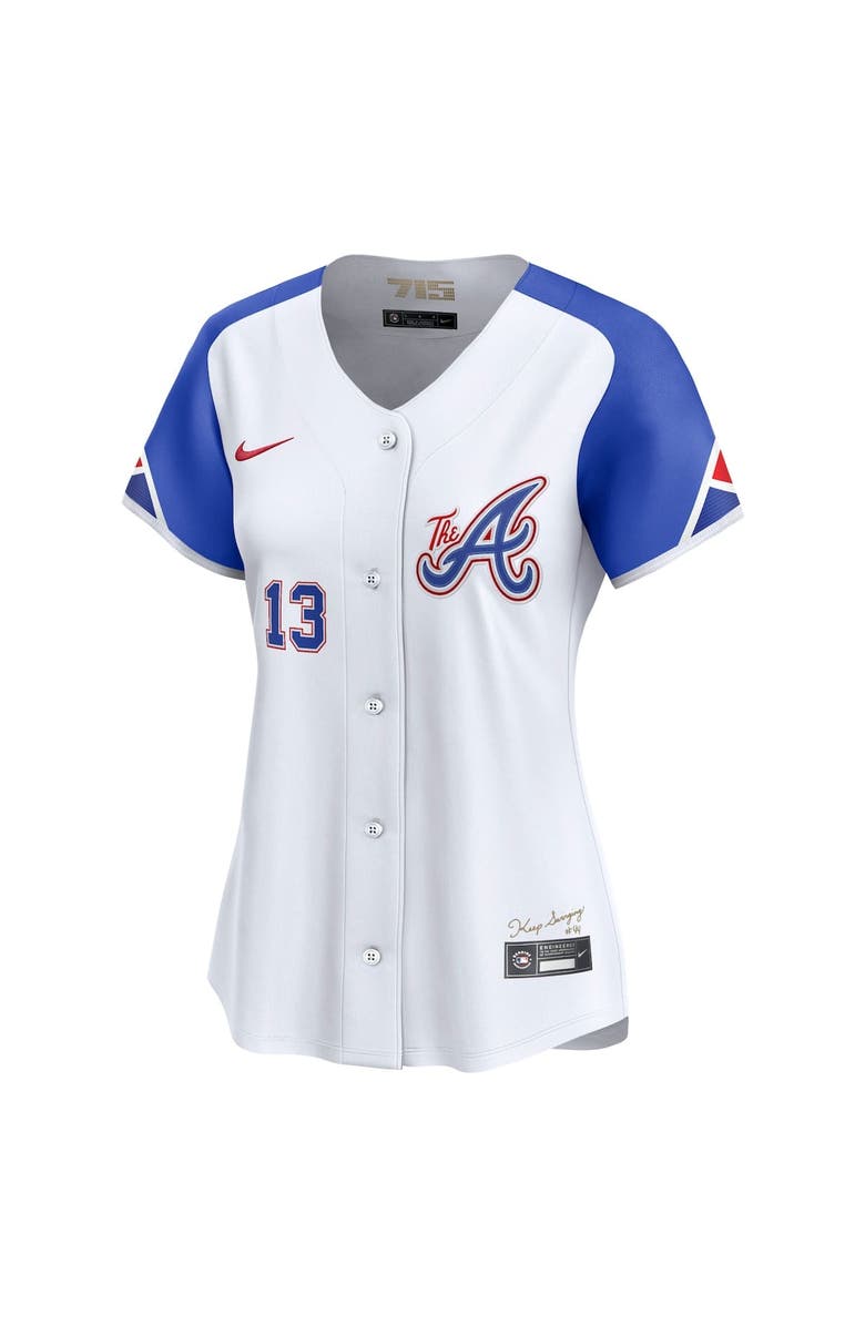 Nike Women's Nike Ronald Acuña Jr. White Atlanta Braves City Connect Limited Player Jersey, Alternate, color,