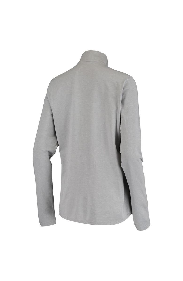 Under Armour Women's Under Armour Gray San Francisco Giants Tri-Blend Half-Zip Jacket, Alternate, color, Gray