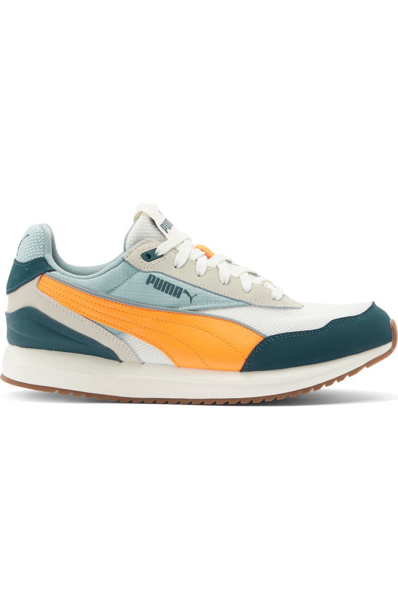 PUMA R78 Gravity Sneaker, Alternate, color, Vapor Gray/ Orange Glo/ Moss