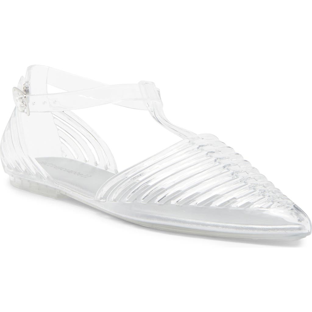 Jeffrey Campbell Squeaky Jelly Flat In Multi