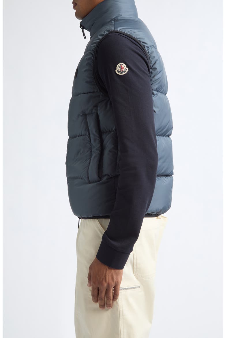 Gabas Down Puffer Vest, Alternate, color, DARK GULL GRAY