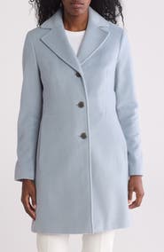 Calvin Klein Notch Wool Blend Coat