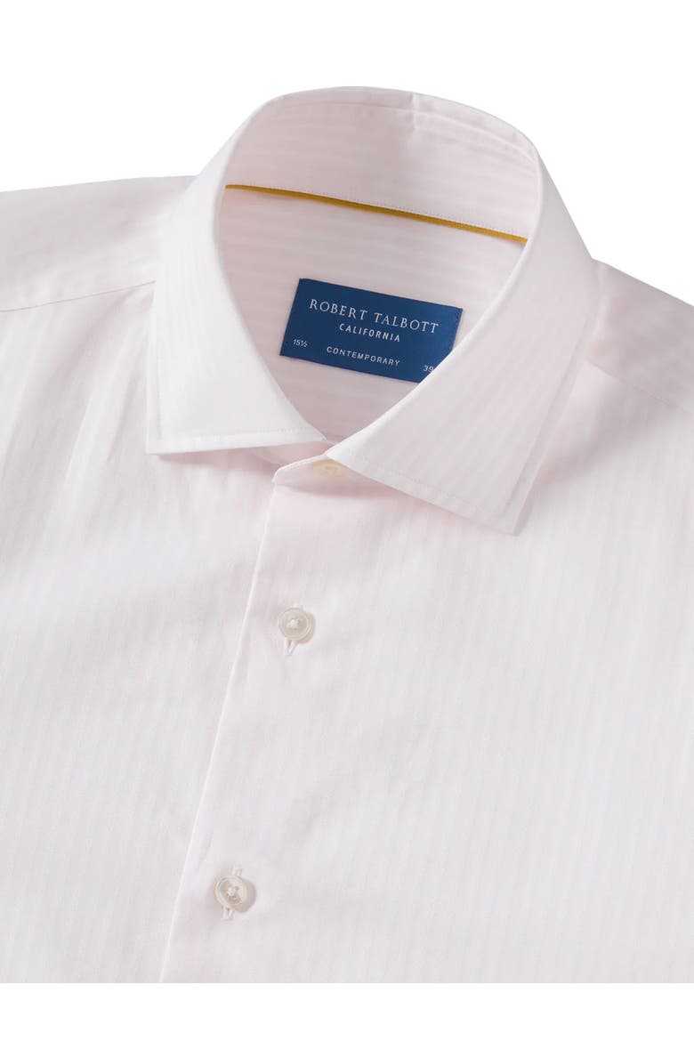 Reynolds Dobby Stripe Contemporary Fit Shirt, Alternate, color, Pale Pink