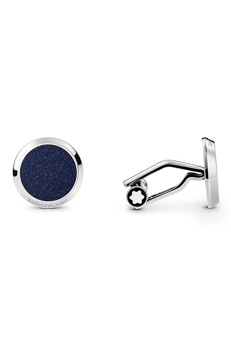 Goldstone Cuff Links, Main, color, BLUE/ SILVER