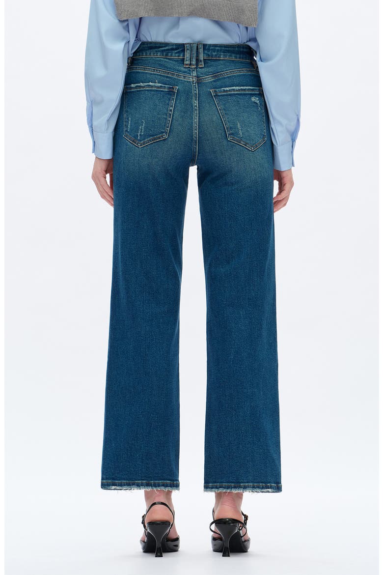 High Waist Straight Leg Jeans, Alternate, color, VINTAGE MEDIUM BLUE