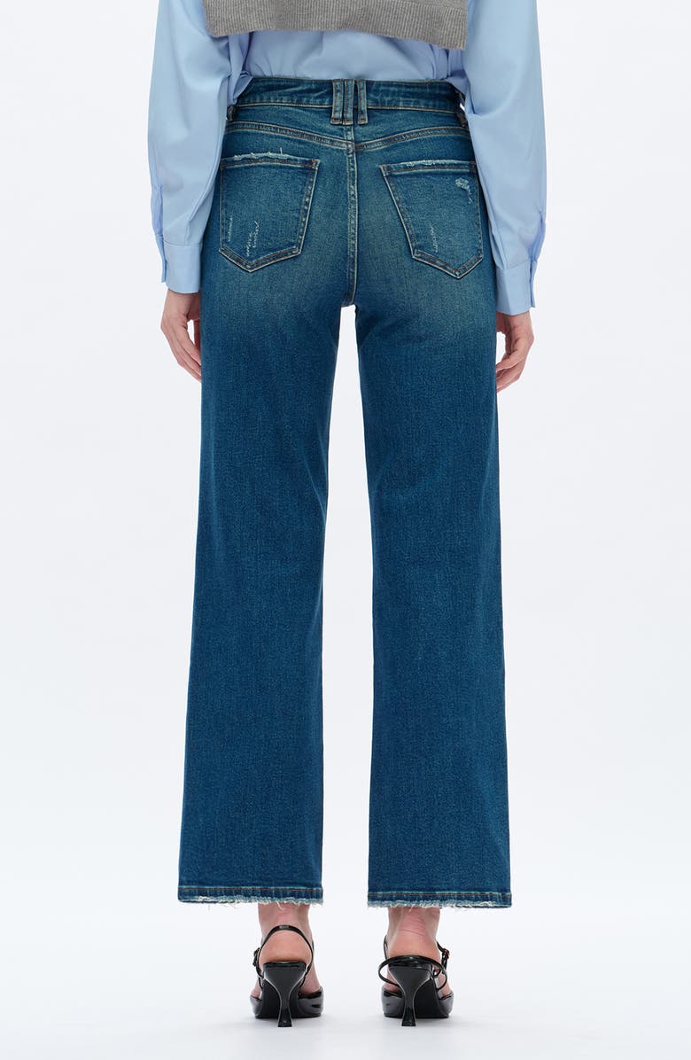 Bayeas High Waist Straight Leg Jeans, Alternate, color, Vintage Medium Blue