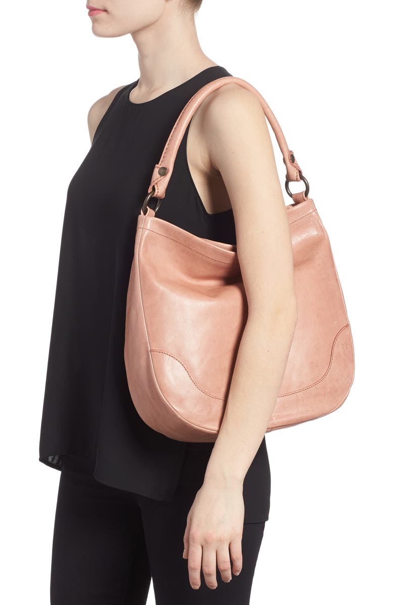 Frye Melissa Leather Hobo, Alternate, color, Dusty Rose