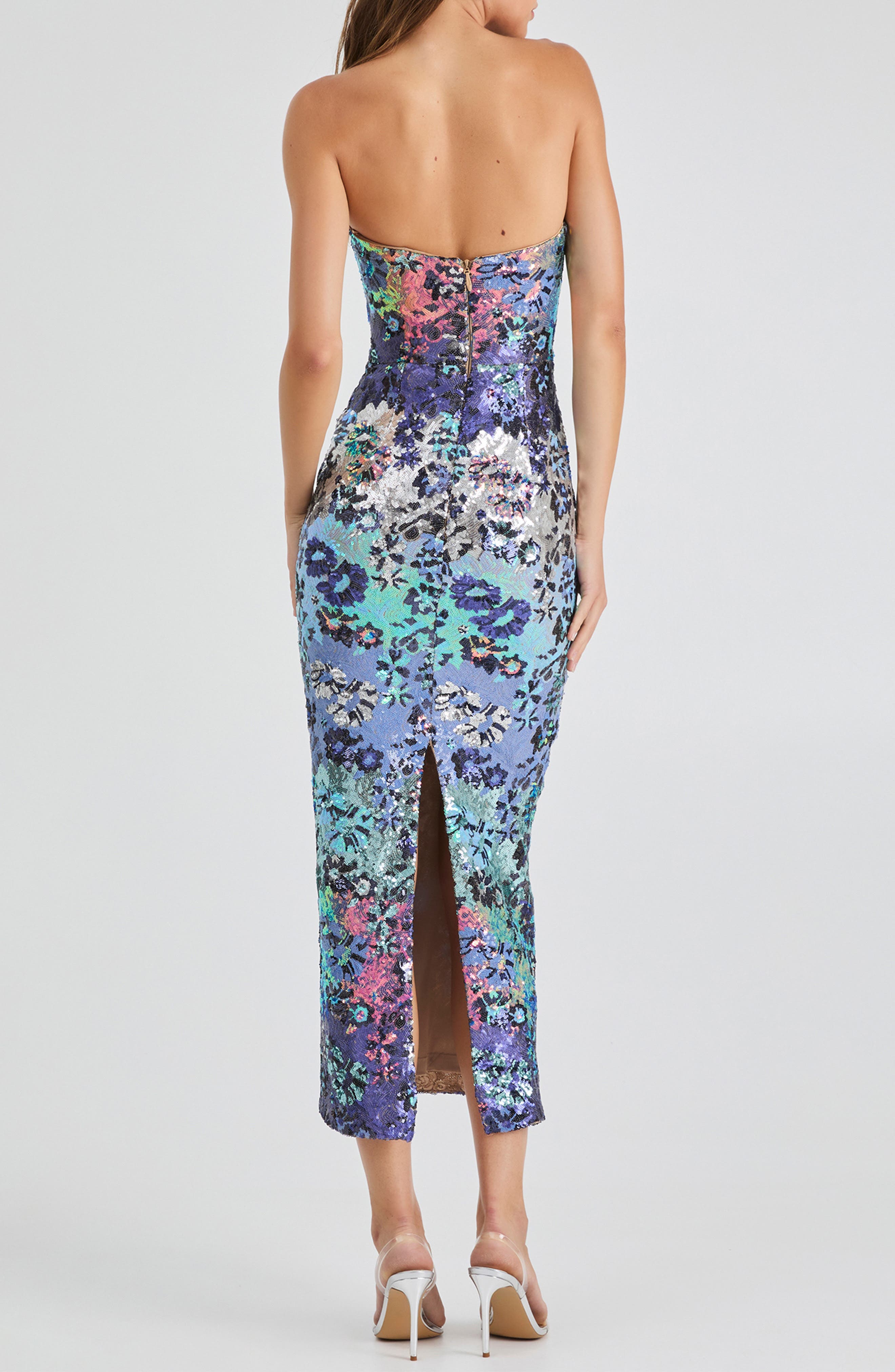 Leslie Sequin Strapless Gown - image 2