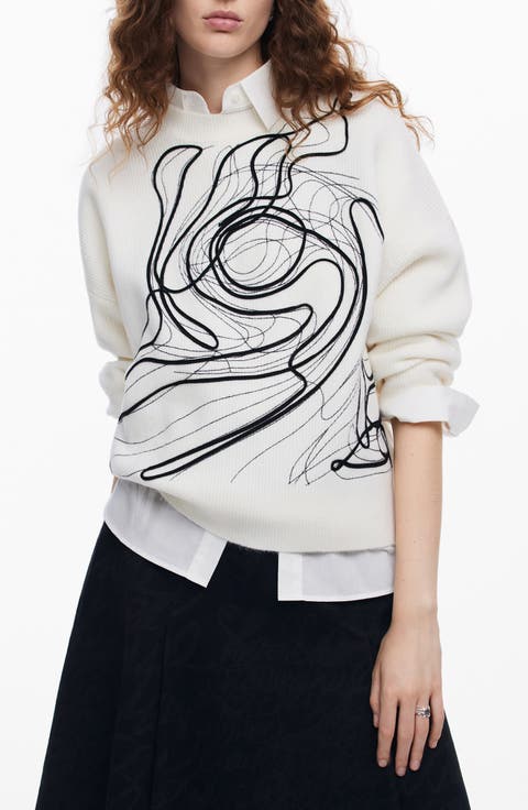 Montpelier Lacroix Cotton Graphic Crewneck Sweater