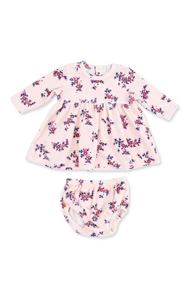 Kids' Nora Velour Dress & Bloomers Set, Main, color, PINK