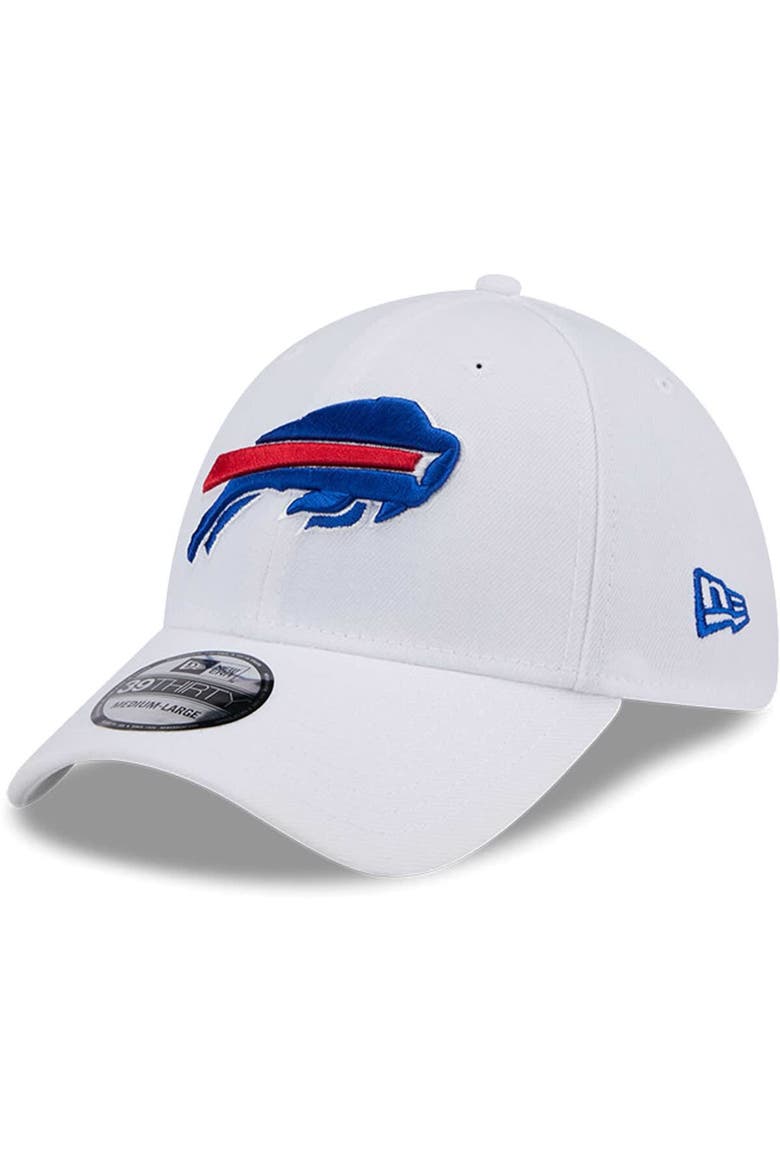 Men's New Era White Buffalo Bills Main 39THIRTY Flex Hat, Alternate, color, White