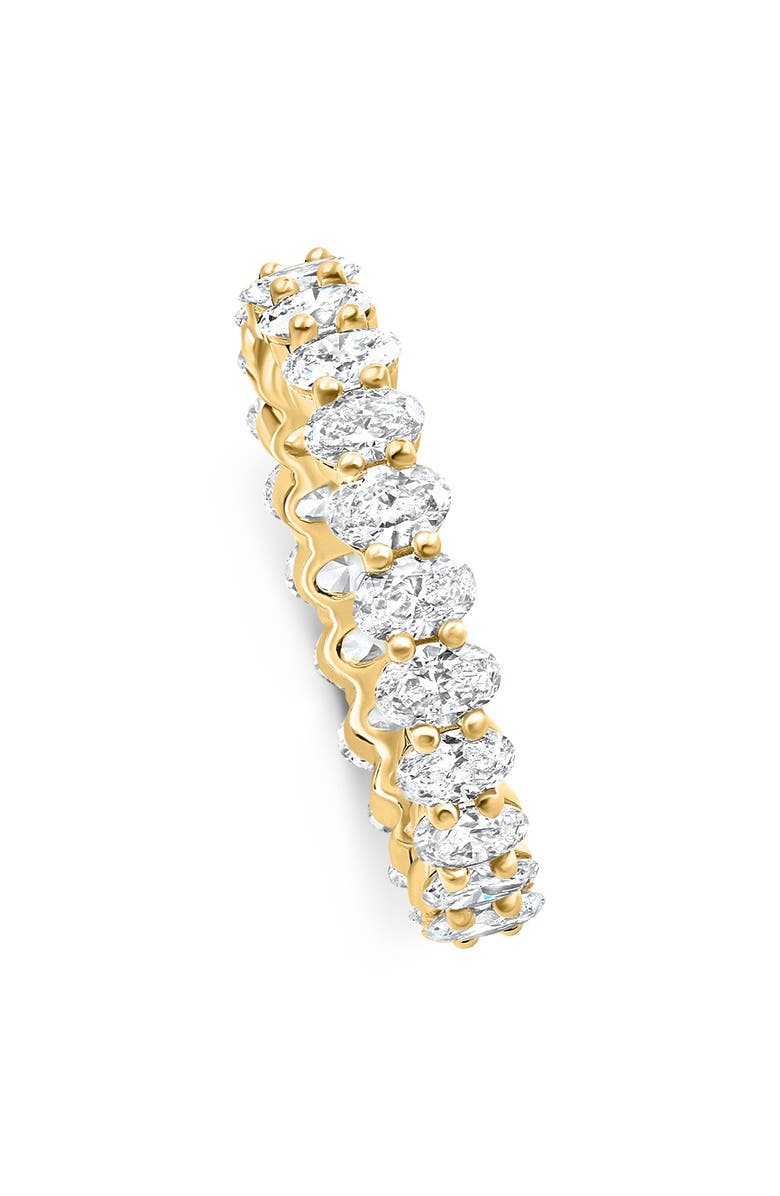 Bliss Diamond 14k Gold 2.25ct Oval Diamond Eternity Ring, Alternate, color, 14K Yellow Gold