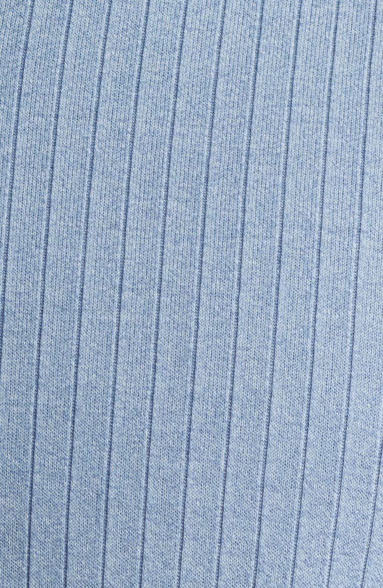 Johnston & Murphy Finn Rib Zip Polo, Alternate, color, Blue