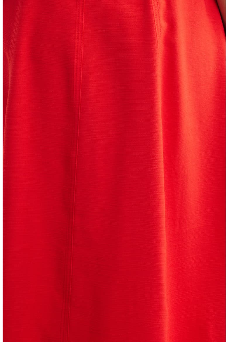 Button Detail Tank Midi Dress, Alternate, color, BEGONIA RED