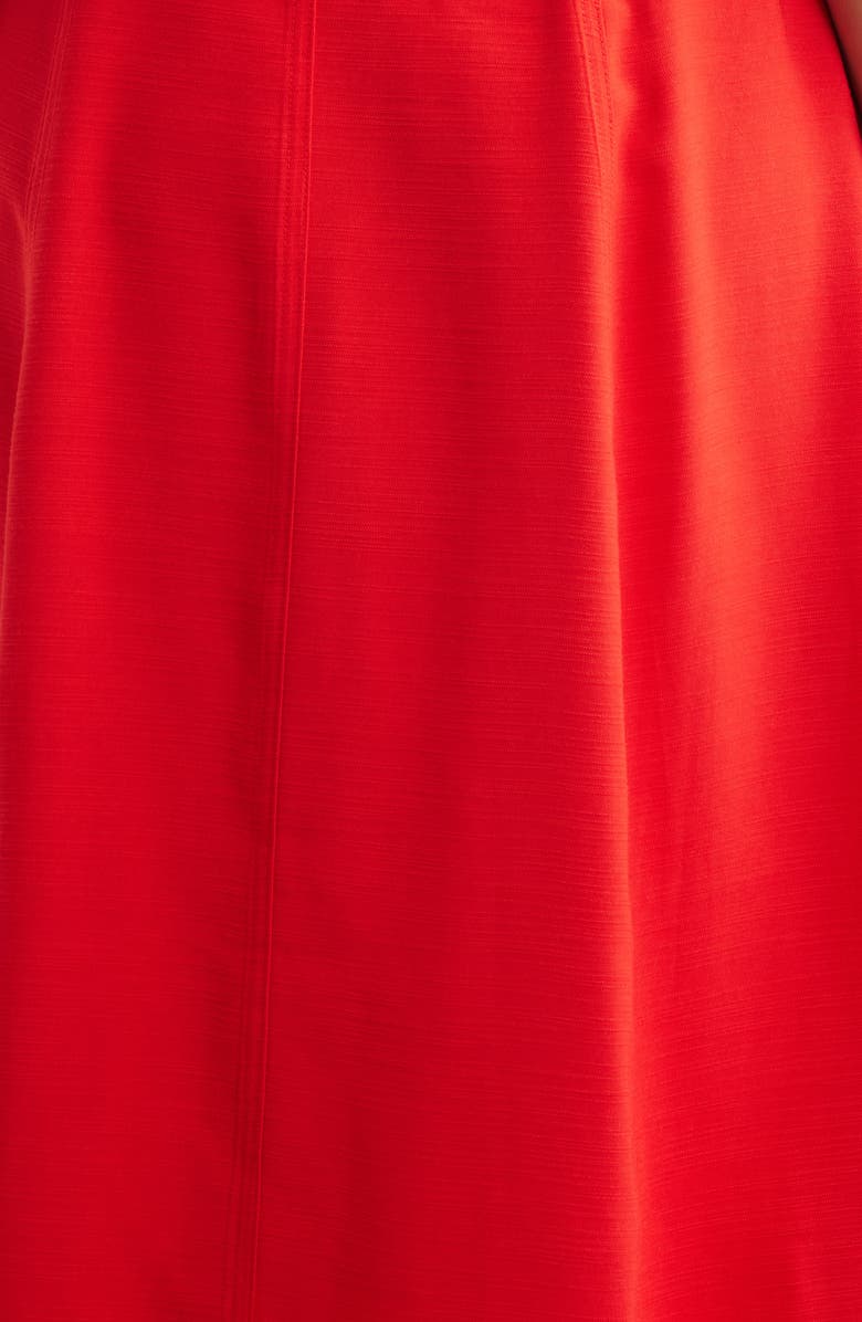 Anne Klein Button Detail Tank Midi Dress, Alternate, color, Begonia Red