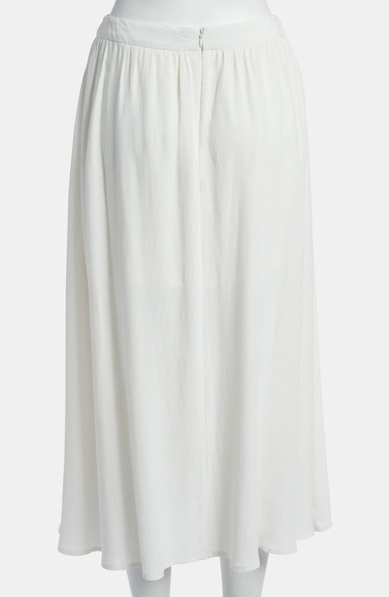 ASTR the Label ASTR Slit Front Silk Blend Midi Skirt, Alternate, color,