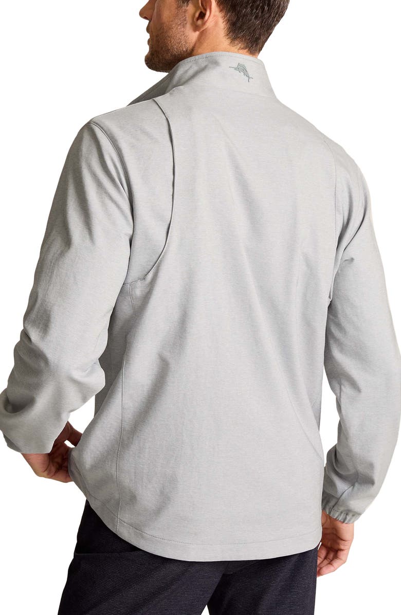 Tommy Bahama On Par Pro Water Repellent Zip Jacket, Alternate, color, Harbor Mist