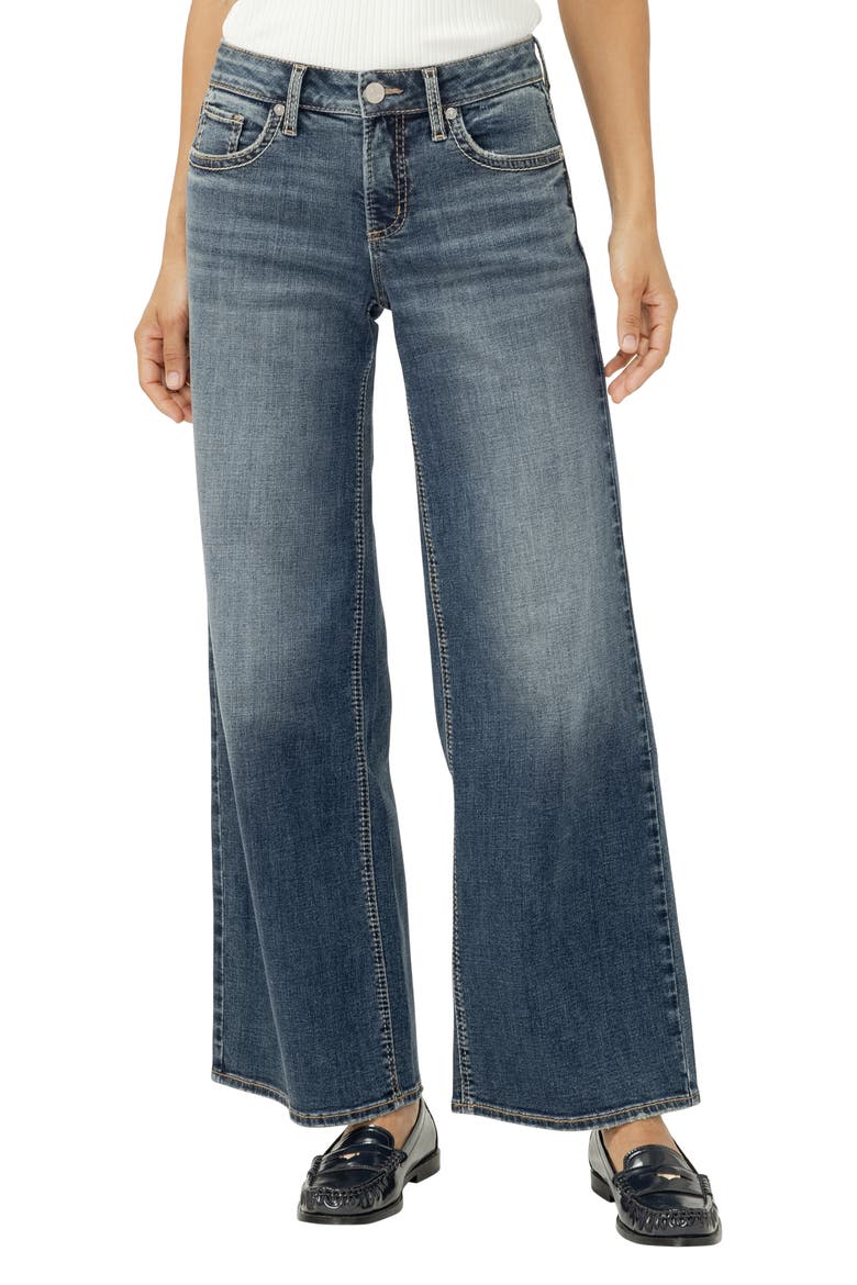 Suki Curvy Mid Rise Wide Leg Jeans, Alternate, color, BILLIE