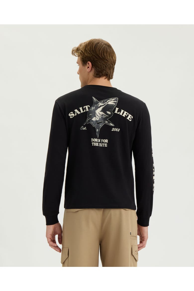 Reel Danger Long Sleeve Tee, Main, color, BLACK