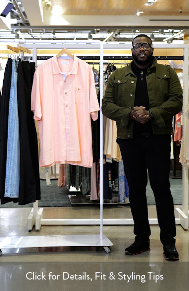 Castal Cool Costa Check Short Sleeve Button-Up Shirt, sales video thumbnail